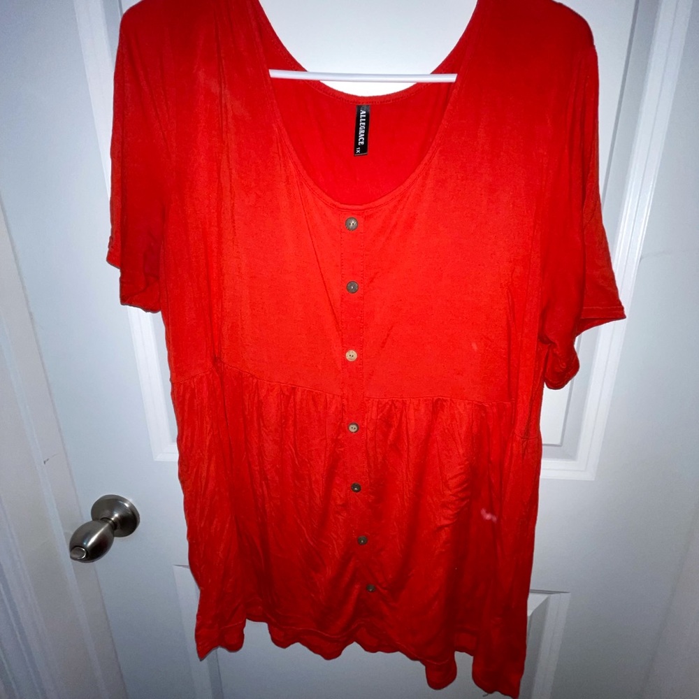 Baby doll red tee